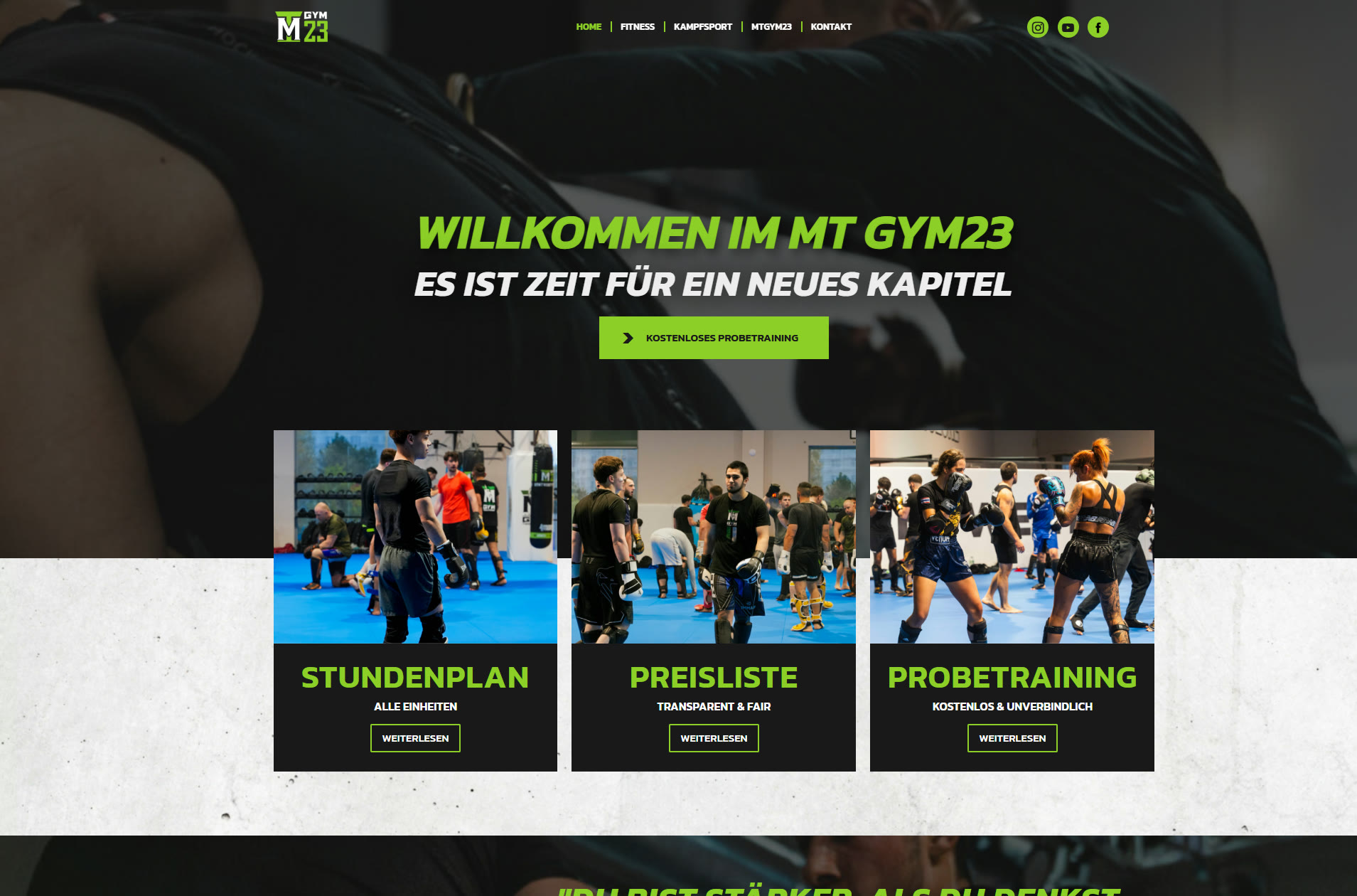 Growing Austria's largest combat sports gym — brand, website and a 4x social following