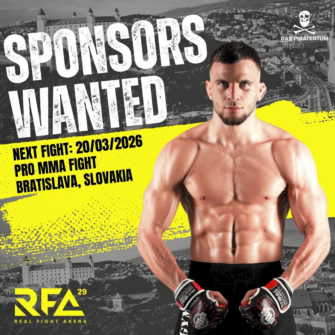 Sponsors Wanted post for Samir Smaali — next fight 20 March 2026, pro MMA, Bratislava, Slovakia