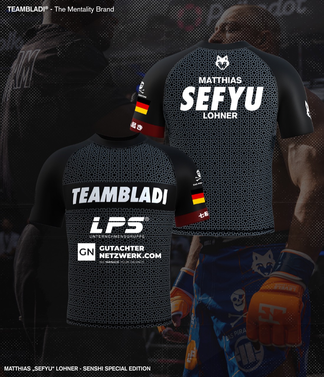 Rashguard design for Matthias “Sefyu” Lohner