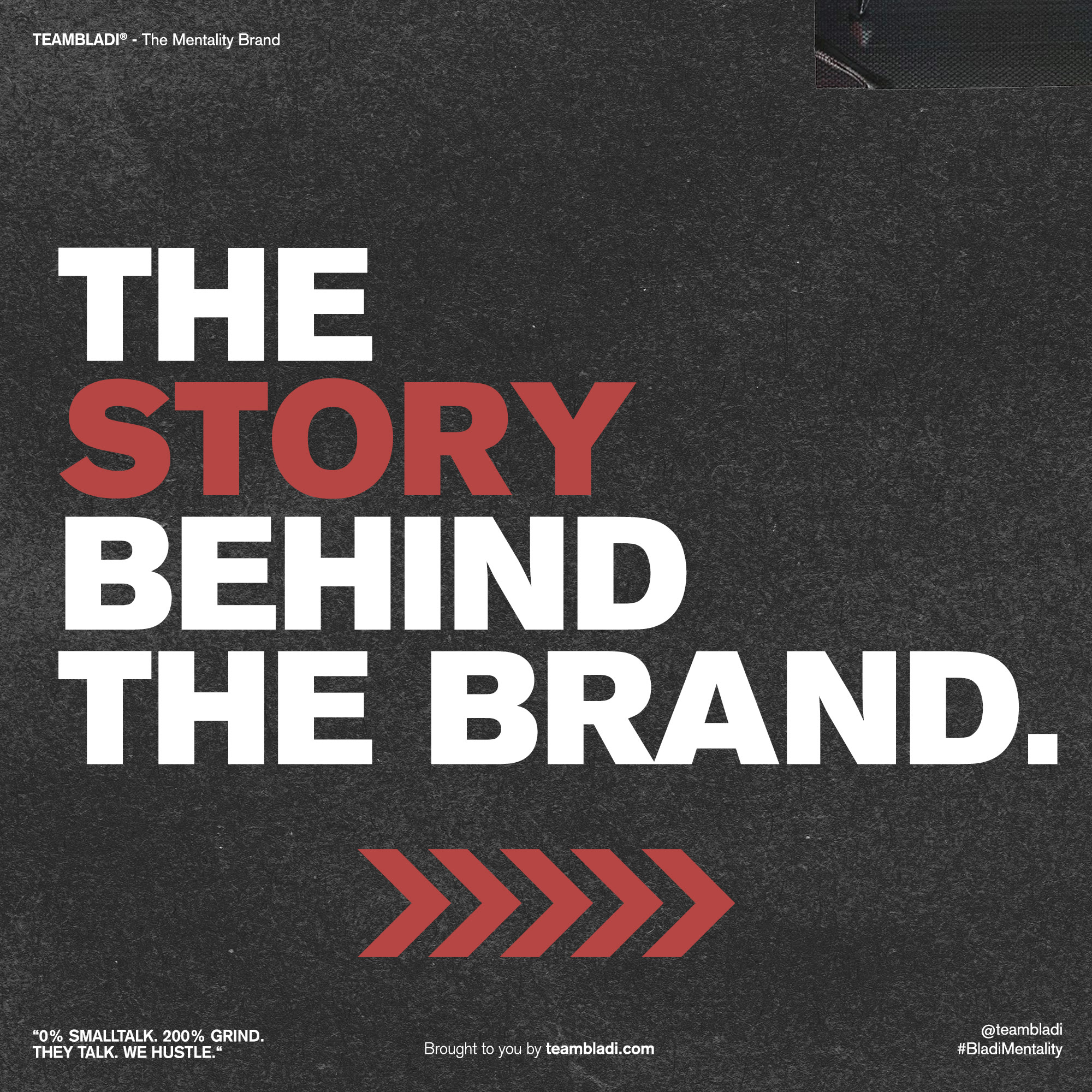 TEAMBLADI Instagram story cover — the story behind the brand